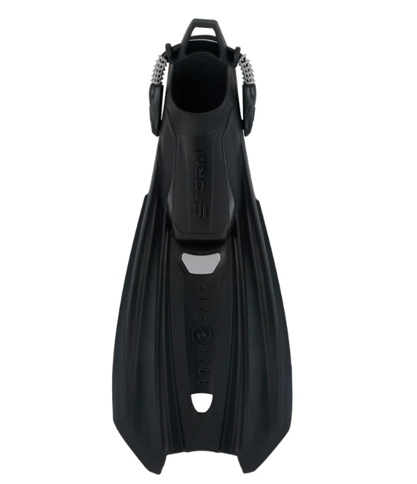 Aqualung Storm fins for barefoot in Black diving fin