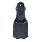 A pair of white Apeks RK 4 scuba diving fins with adjustable straps and stainless steel hinges.