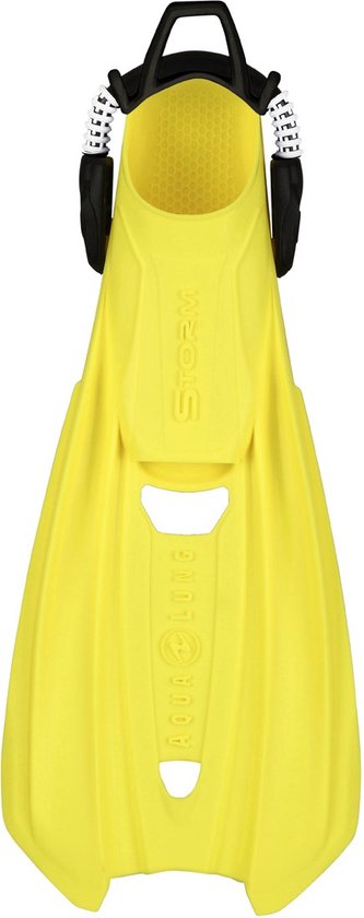 Yellow bearfoot fins from Aqualung. Storm Fins Barefoot 